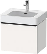 DURAVIT D-Neo Waschtischunterbau 584 mm Eiche Schwarz Matt mit Bronze Griff