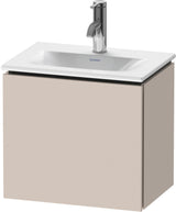 Duravit L-Cube Waschtischunterbau 440 mm, 1 Tür links, weiß matt – Wandhängend