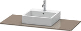 DURAVIT XSquare Konsole 800 mm Weiß Seidenmatt mit Ausschnitt für Waschschüssel