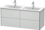 Duravit XSquare Waschtischunterbau 1280 mm, wandhängend, mit Schubkasten und Siphonausschnitt