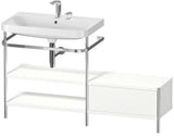 Duravit Happy D.2 Plus Waschtischunterbau 1400x490mm mit Metallkonsole supermatt