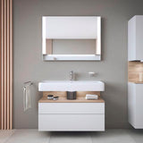 DURAVIT Waschtisch Qatego Studio F. A. Porsche 1000 mm Weiß mit Hahnlochbank und HygieneGlaze