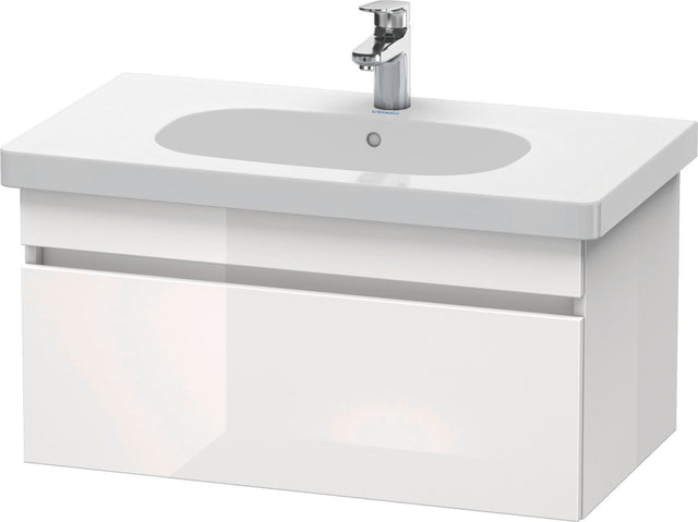 DURAVIT DuraStyle Waschtischunterbau 800 mm Eiche Terra/Weiß Matt, 1 Auszug, wandhängend