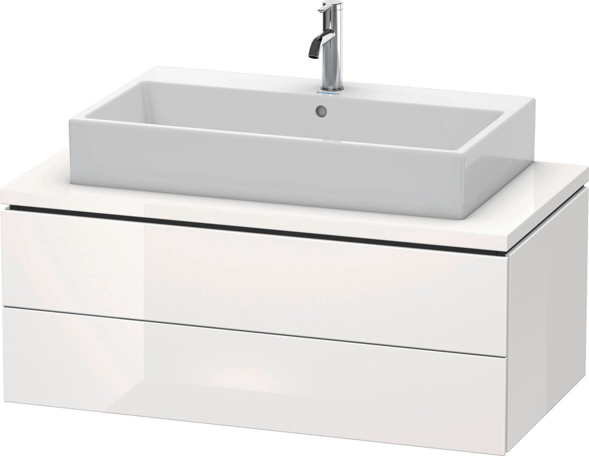 Duravit L-Cube Konsolenwaschtischunterbau 1020 mm betongrau matt mit 2 Schubkästen und Tip-On-Technik