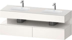 weiß / QA EWT m.Kon-WTU,1600x550x600mm,WPl:2 Ni-Bel,Weiß Supermatt,Ni:Weiß Hochgl,De