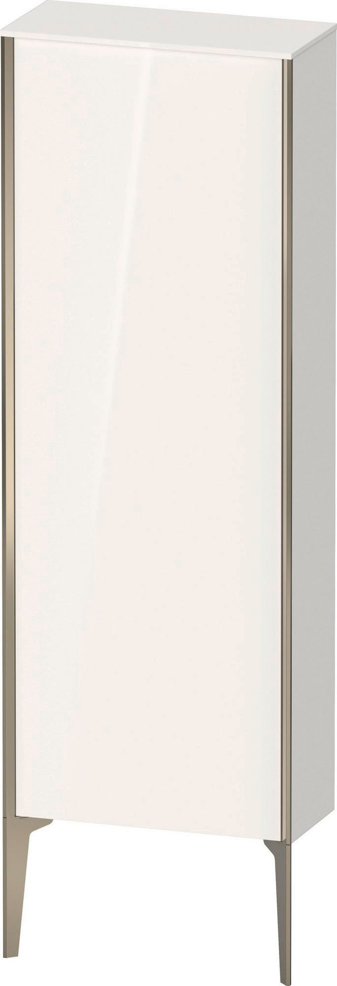 DURAVIT Halbhochschrank XViu 1330 mm Eiche Schwarz matt – wandhängend mit Tip-on und Soft-Close