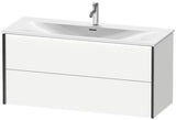 Duravit Waschtischunterbau XVIU 1210x557x480mm 2 Schubkästen Nussbaum Mitte