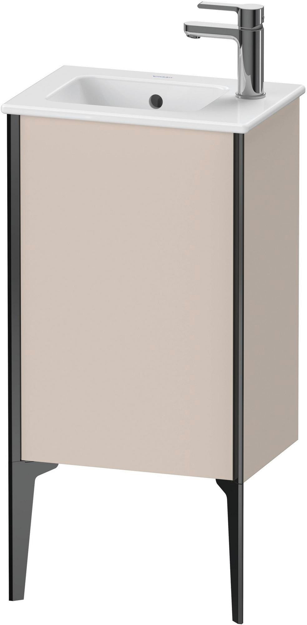DURAVIT XViu Waschtischunterbau bodenstehend 410 mm, 1 Tür links, Alu-Weiß für ME by Starck