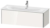 Duravit XSQUARE Waschtischunterbau 1210 mm, 1 Auszug, weiß matt, wandhängend, für Viu