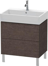 Duravit L-Cube Waschtischunterbau 684 mm Amerikanisch Nussbaum mit Tip-On-Technik
