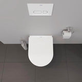 DURAVIT D-Code Bürstengarnitur bodenstehend in Chrom – 89 x 89 x 385 mm, Messing verchromt