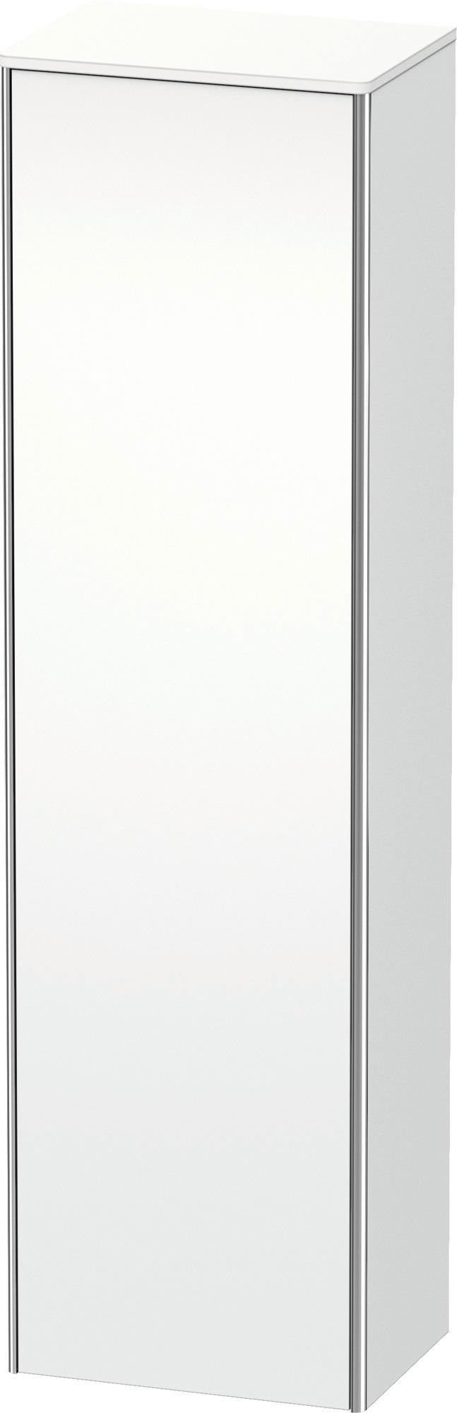 Duravit Hochschrank XSquare mit Tip-on Technik, 500x356x1776 mm, Weiß Seidenmatt