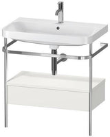 Duravit Waschtischset Happy D.2 Plus 775x490mm Taupe Supermatt – Einrichtungssystem Nussbaum Mitte