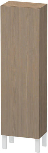 Duravit Halbhochschrank L-Cube 243x400x1320mm 1 Tür links, Amerikanisch Nussbaum