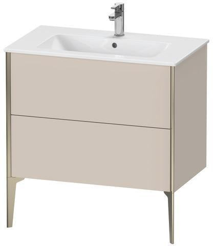 Duravit Waschtischunterbau XVIU 810x834x480mm 2 Auszüge Ahorn mitte Schürze s-matt