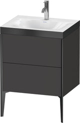 DURAVIT XViu c-bonded Waschtischunterbauset 610x600x480 mm mit 2 Auszügen und Tip-on-Technik