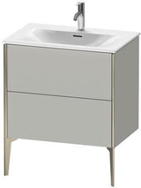 DURAVIT XVIU Waschtischunterbau 710 mm mit 2 Auszügen in Champagner Matt