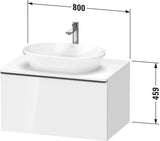 Duravit D-Neo Konsolenwaschtischunterbau 800 mm Eiche Terra Matt mit Auszug