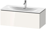 DURAVIT L-Cube Waschtischunterbau wandhängend 1020 mm weiß matt mit Tip-On Technik