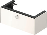 DURAVIT Waschtischunterbau White Tulip 984 mm, 1 Auszug, Nussbaum/Taupe, wandhängend