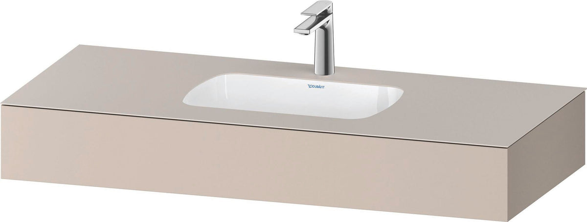 DURAVIT Qatego Einbauwaschtisch mit Konsole 800x550mm Weiß Hochglanz – Studio F. A. Porsche