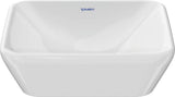Duravit D-Neo Aufsatzbecken 400x400mm Weiß mit HygieneGlaze – Quadratisches Design