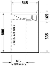 DURAVIT Waschtisch Starck 3 Vital 700 mm mit Überlauf und Hahnlochbank, weiß