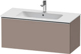 Duravit D-Neo Waschtischunterbau 1010 mm, 1 Auszug, Weiß Matt, Griff Bronze Gebürstet, Wandhängend