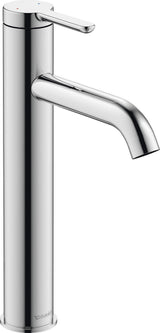 DURAVIT C.1 Einhebel-Waschtischmischer L ohne Zugstange, Schwarz Matt, 136 mm Ausladung