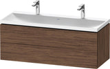DURAVIT L-Cube Waschtischset 1200x480x480 mm, Eiche, 2 Schubkästen, wandhängend, Tip-on