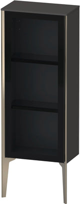 DURAVIT XViu Halbhochschrank 400 mm Parsolglas grau mit Tip-on Technik und Soft-Close