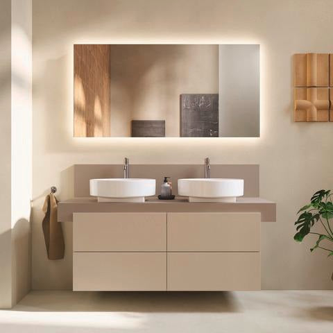 DURAVIT Licht & Spiegel Wandspiegel 1200x700 mm mit Heizung, LED und Sensorschalter – Weiß