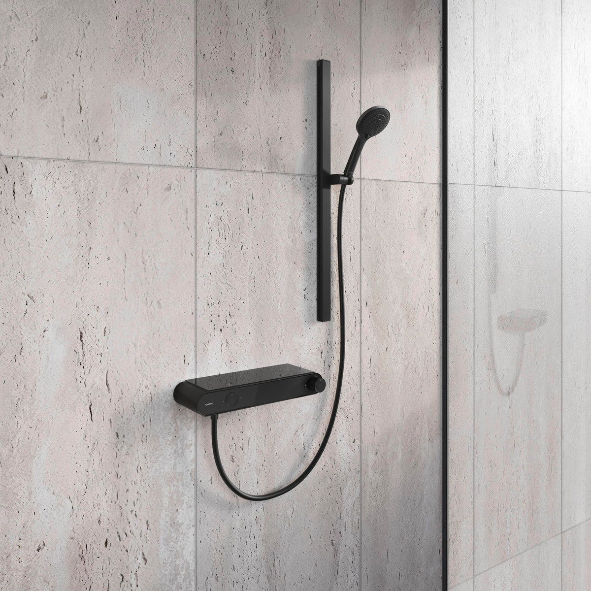 Duravit Handbrause 3-Jet D110 – Soft Rain, Rain & Intense Rain, Chrom Weiß, 110 mm, Antikalk