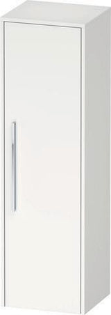 DURAVIT D-Code Halbhochschrank 400 mm, rechts, Basalt Matt, 1 Tür, Glasböden