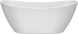 DURAVIT DuraVato Freistehbadewanne oval weiß Acryl 1700x710x690 mm mit Überlauf