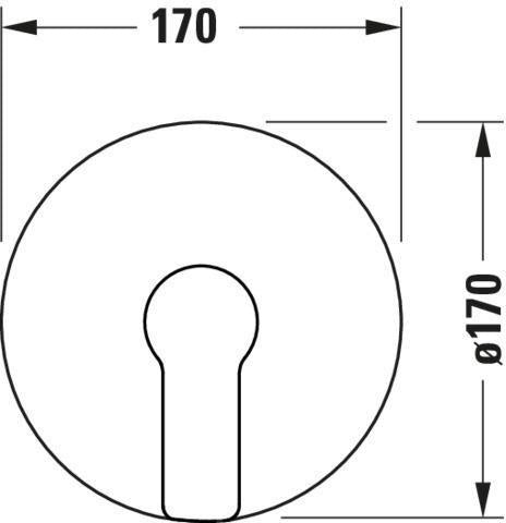 Duravit D-Code 2.0 Einhand-Brausemischer Unterputz mit Keramikmischsystem, Chrom Hochglanz