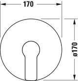 Duravit D-Code 2.0 Einhand-Brausemischer Unterputz mit Keramikmischsystem, Chrom Hochglanz