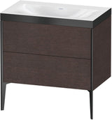 Duravit XViu c-bonded Waschtischset bodenstehend 800 mm mit 2 Auszügen, Push-Open und Soft-Close