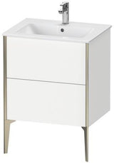 Duravit Waschtischunterbau XVIU 610x834x480mm mit 2 Auszügen in Champagner Matt