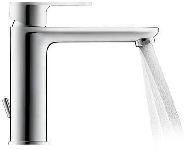 DURAVIT B.3 Einhebel-Waschtischmixer mit Zugstange, Keramikmischsystem, Chrom
