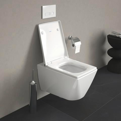 DURAVIT WC-Sitz Design Classics Viu Weiß mit Edelstahl-Scharnieren, ohne Absenkautomatik