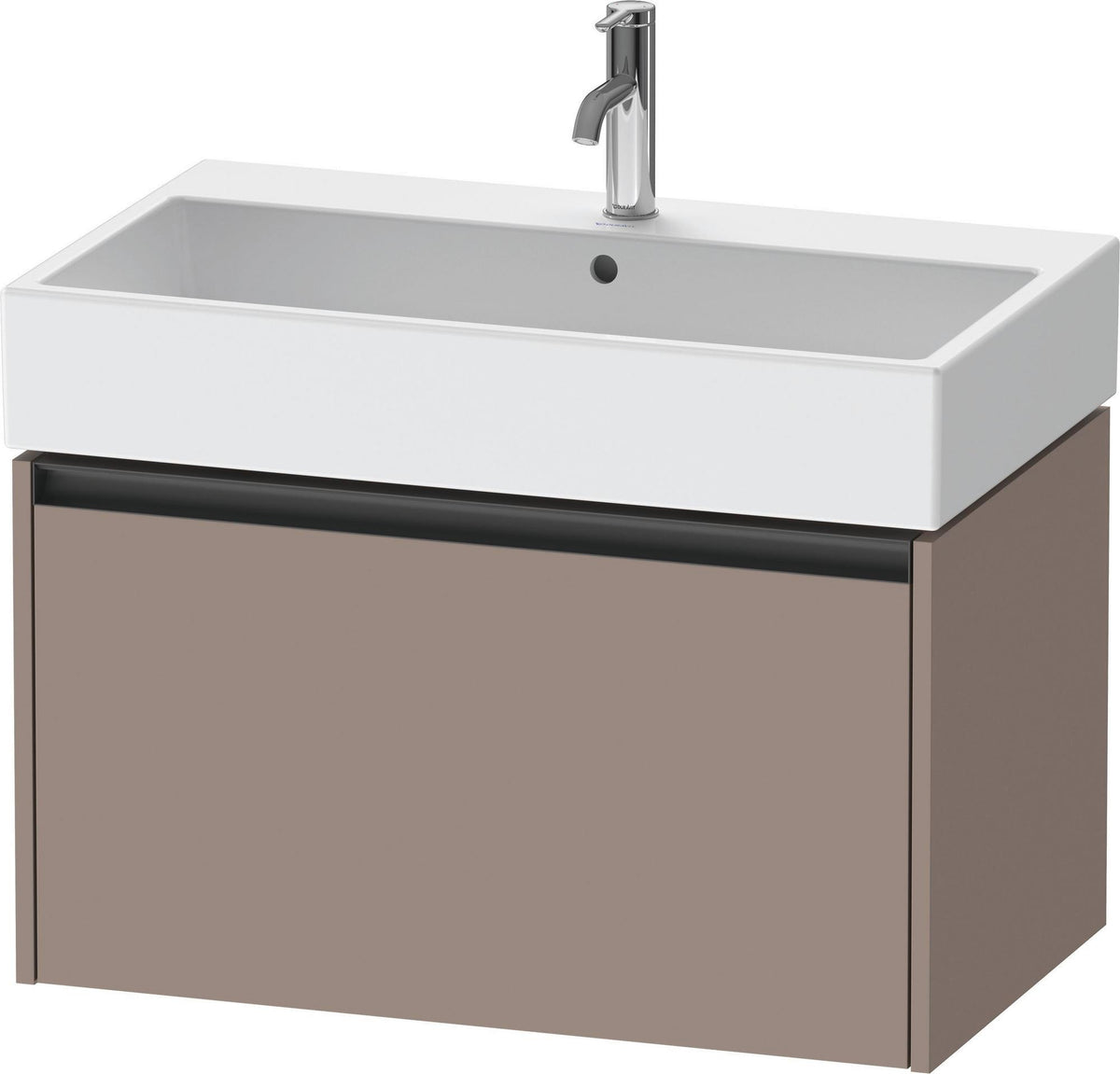 Duravit Waschtischunterbau Ketho.2 wandhängend 460x784x440mm Betongrau Matt 1 Auszug