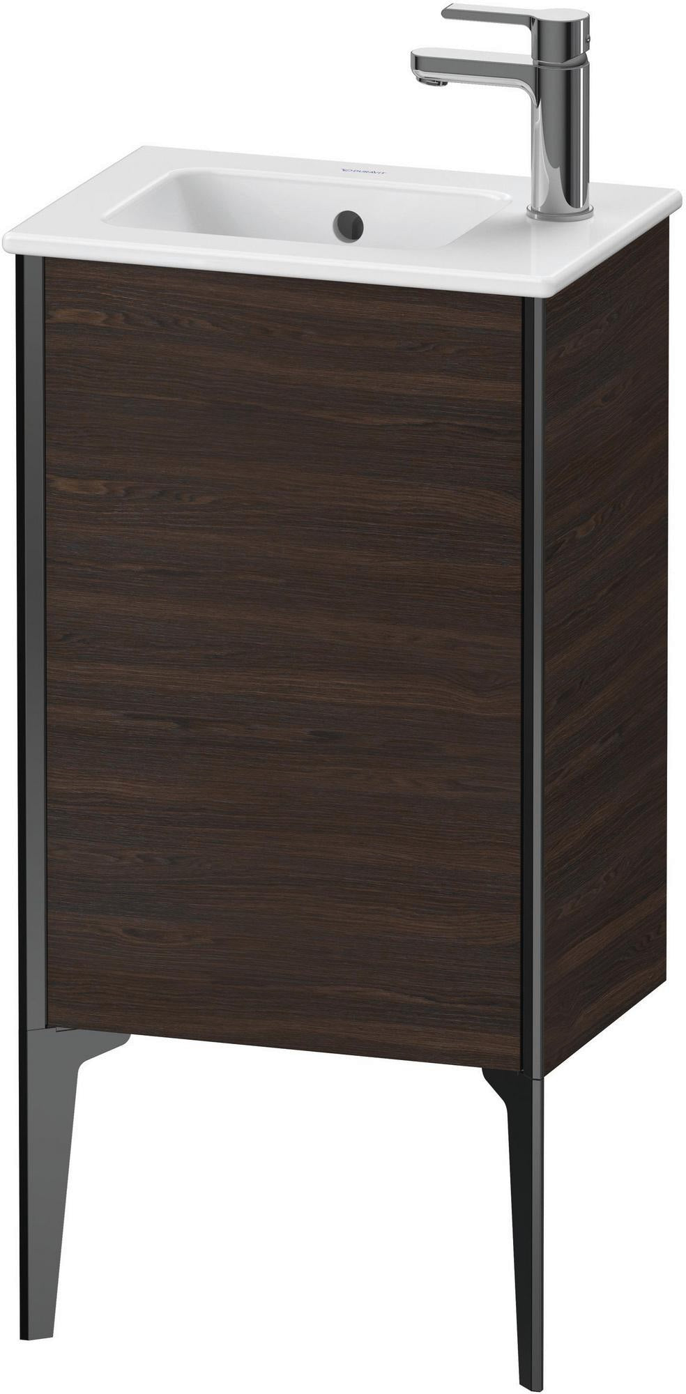 Duravit XViu Waschtischunterbau bodenstehend 594 mm, 1 Tür, Amerikanischer Nussbaum