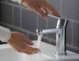 DURAVIT B.2 Einhebel-Waschtischmischer S mit Zugstange, Chrom – Keramikmischsystem, 100,5 mm Ausladung