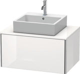 Duravit XSquare Waschtischunterbau 800 mm wandhängend, 1 Auszug, ohne Armatur, seidenmatt