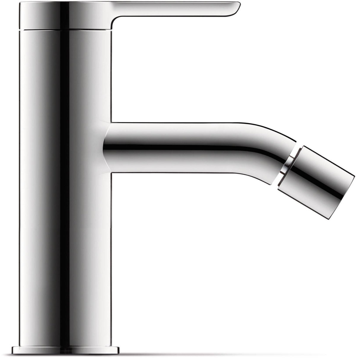 DURAVIT C.1 Einhebel-Bidetmischer Schwarz Matt 121 mm mit Zugstangen-Ablaufgarnitur