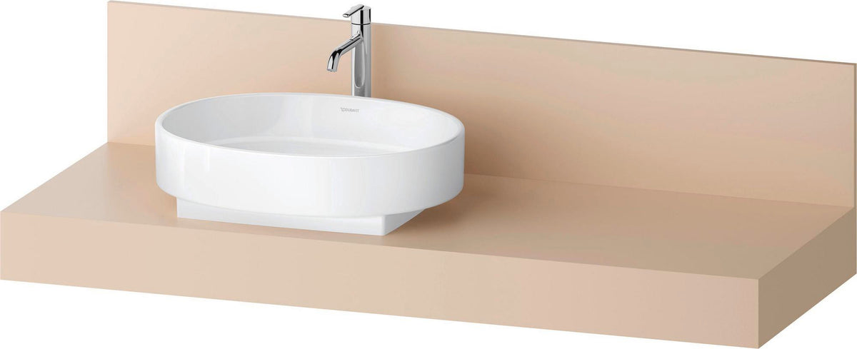 DURAVIT Balcoon Konsole 1400 mm mit Ausschnitt links – Elfenbein Matt