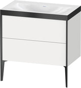 Duravit XViu c-bonded Waschtischset bodenstehend 800 mm mit 2 Auszügen, Push-Open und Soft-Close