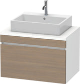 DURAVIT DuraStyle Konsolenunterschrank 800 mm Eiche Terra/Weiß Matt mit 1 Auszug