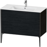 Duravit XViu Waschtischunterbau bodenstehend 1010 mm, 2 Auszüge, weiß matt, Tip-On